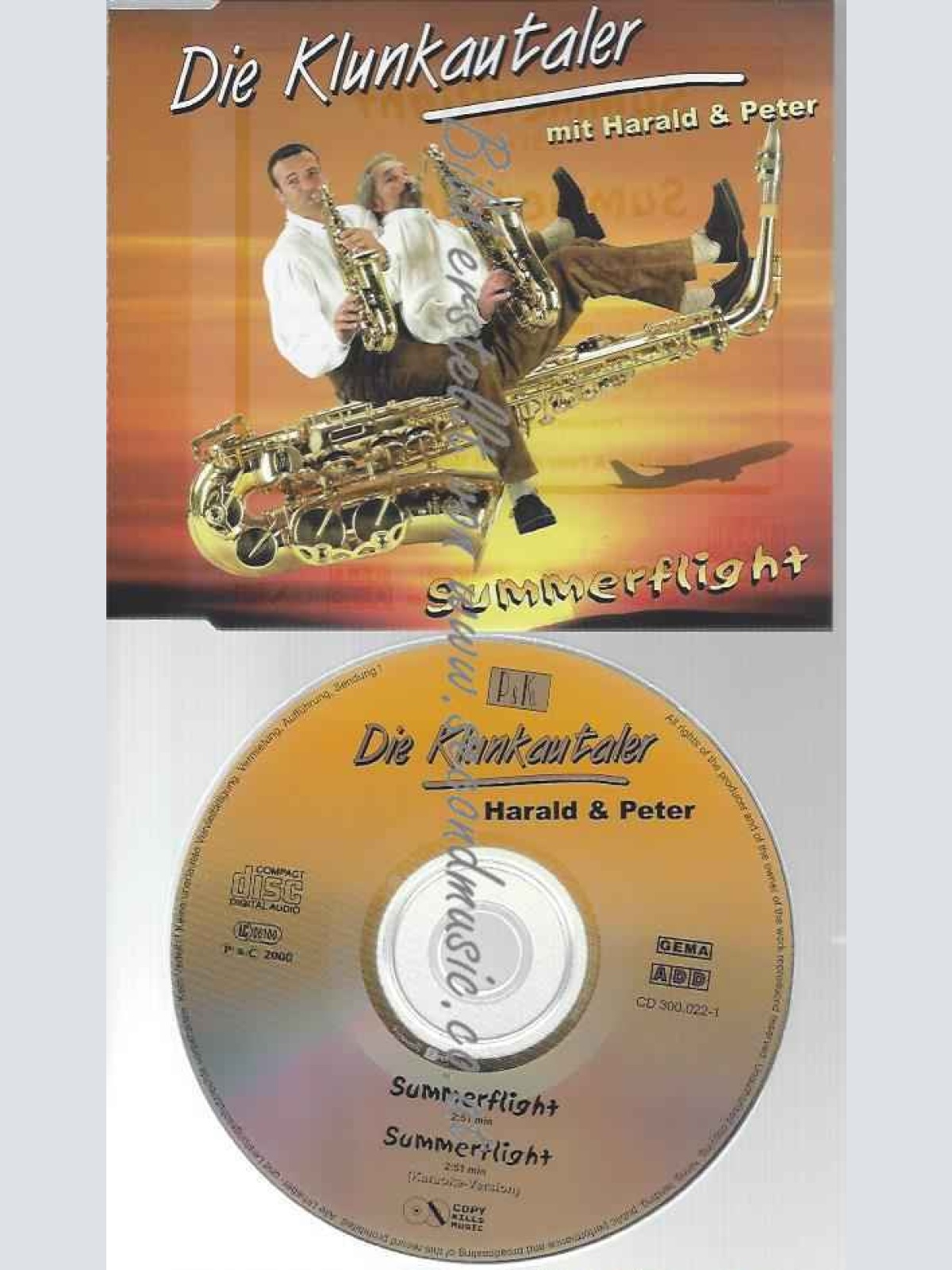 CD--DIE KLUNKAUTALER MIT HARALD & PETER--SUMMERFLIGHT