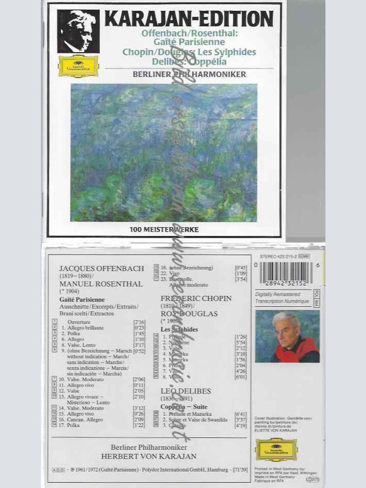 CD--CHOPIN / DELIBES) | --KARAJAN-EDITION:  MEISTERWERKE (OFFENBACH