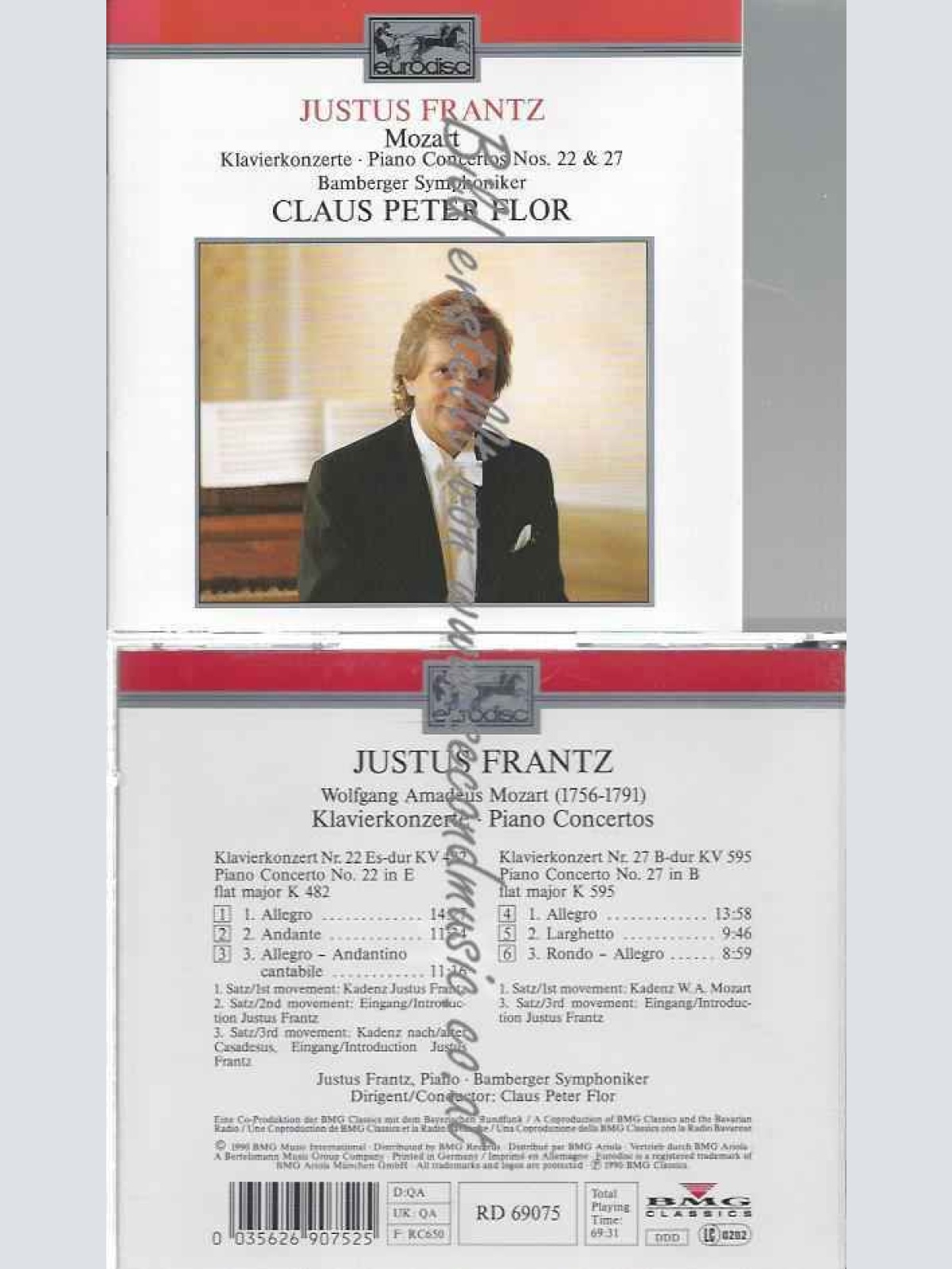 CD--J. FRANTZ, C.P FLOR, ET AL. | --KLAVIERKONZERTE +