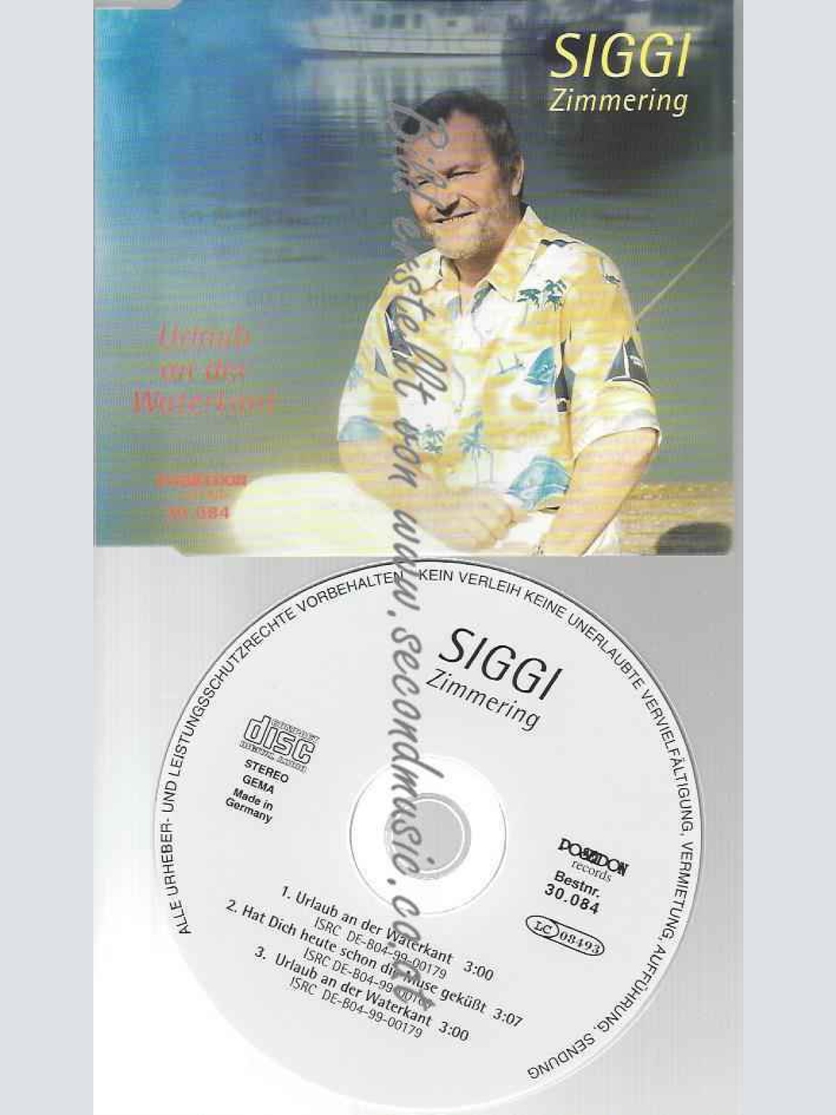 CD--SIGGI ZIMMERING--URLAUB AN DER WATERKANT (INCL.  VERSIONS)