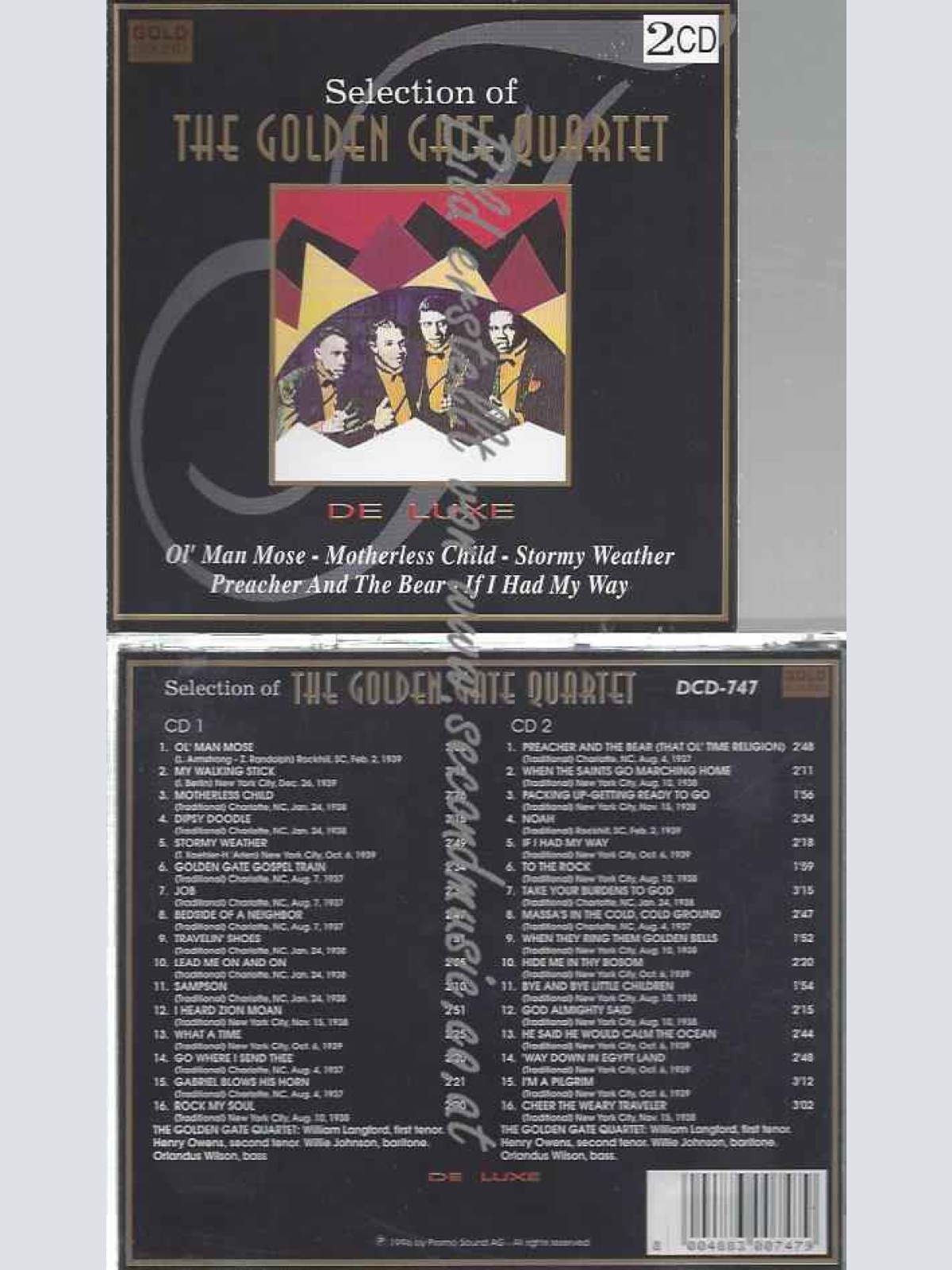 CD--GOLDEN GATE QUARTET | --SELECTION OF GOLDEN GATE QUART