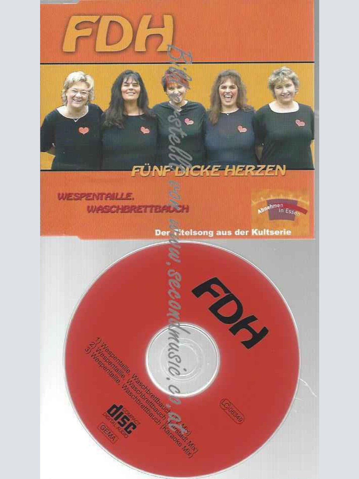 CD--FÜNF DICKE HERZEN | --WASCHBRETTBAUCH
