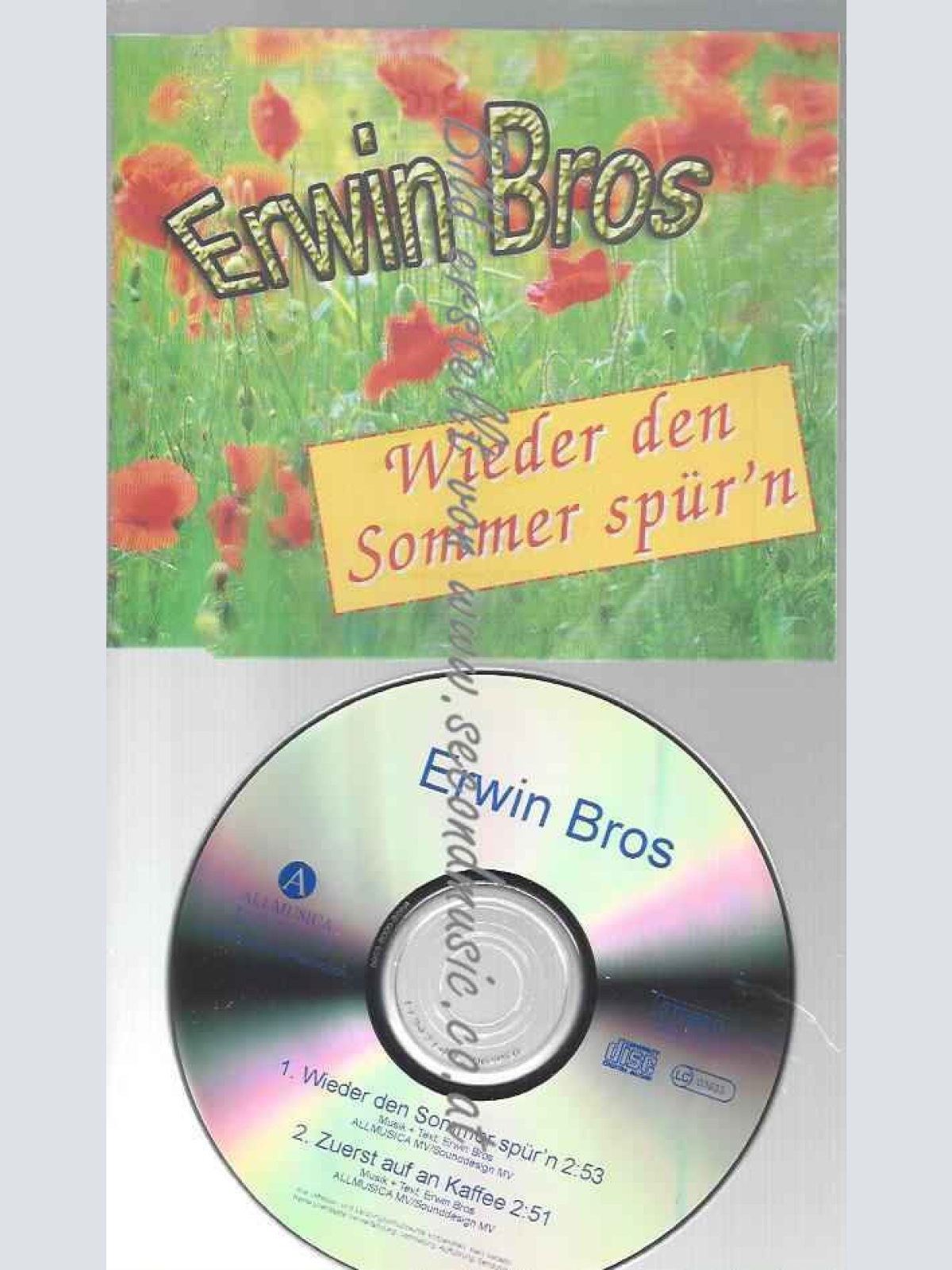 CD--BROS,ERWIN--WIEDER DEN SOMMER SPÜR'N
