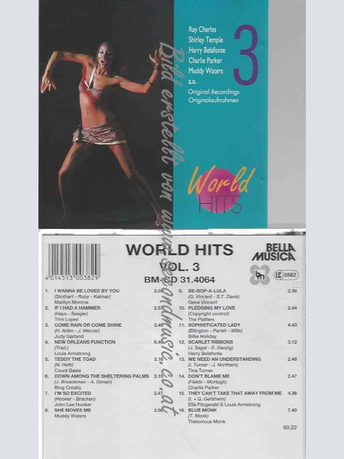 CD--VARIOUS UND SIMONE,GARNER,HOOKER,HOLIDAY | --WORLD HITS