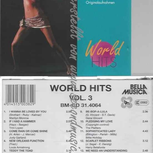 CD--VARIOUS UND SIMONE,GARNER,HOOKER,HOLIDAY | --WORLD HITS
