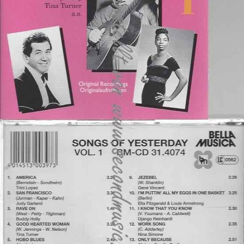 CD--MONROE,MARILYN UND BASIE,COUNT | --SONGS OF YESTERDAY (VOL.)