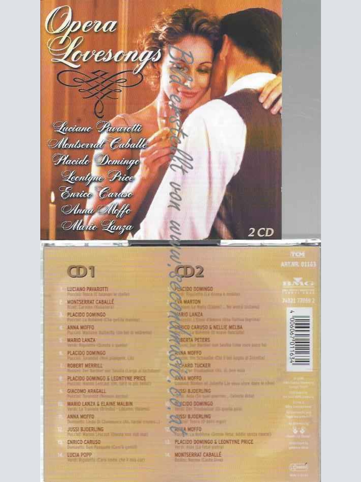 CD--VARIOUS, LUCIANO PAVAROTTI, ET AL.--OPERA LOVESONGS