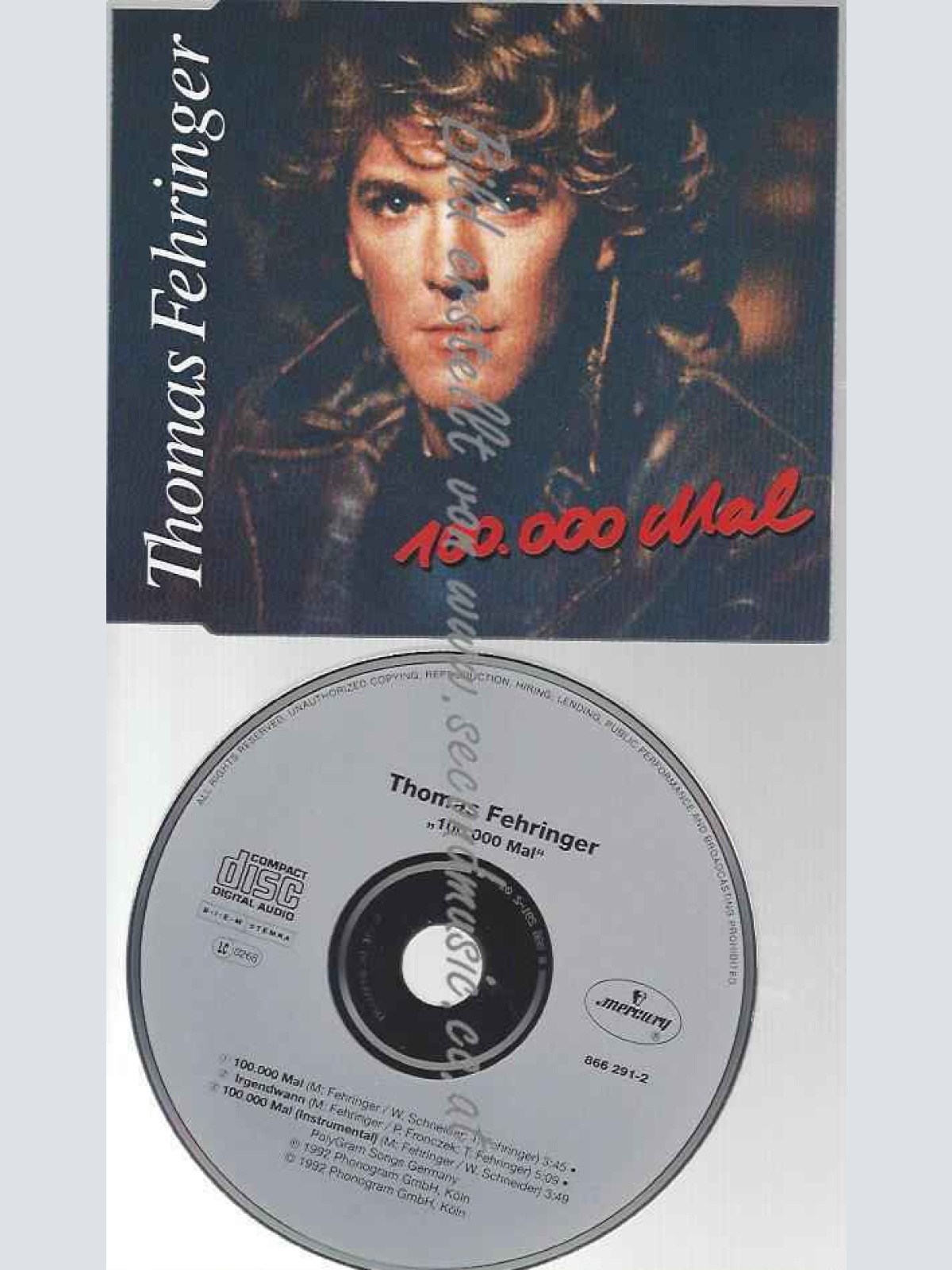 CD--THOMAS FEHRINGER--. 1000000 MAL (INCL. INSTR.)