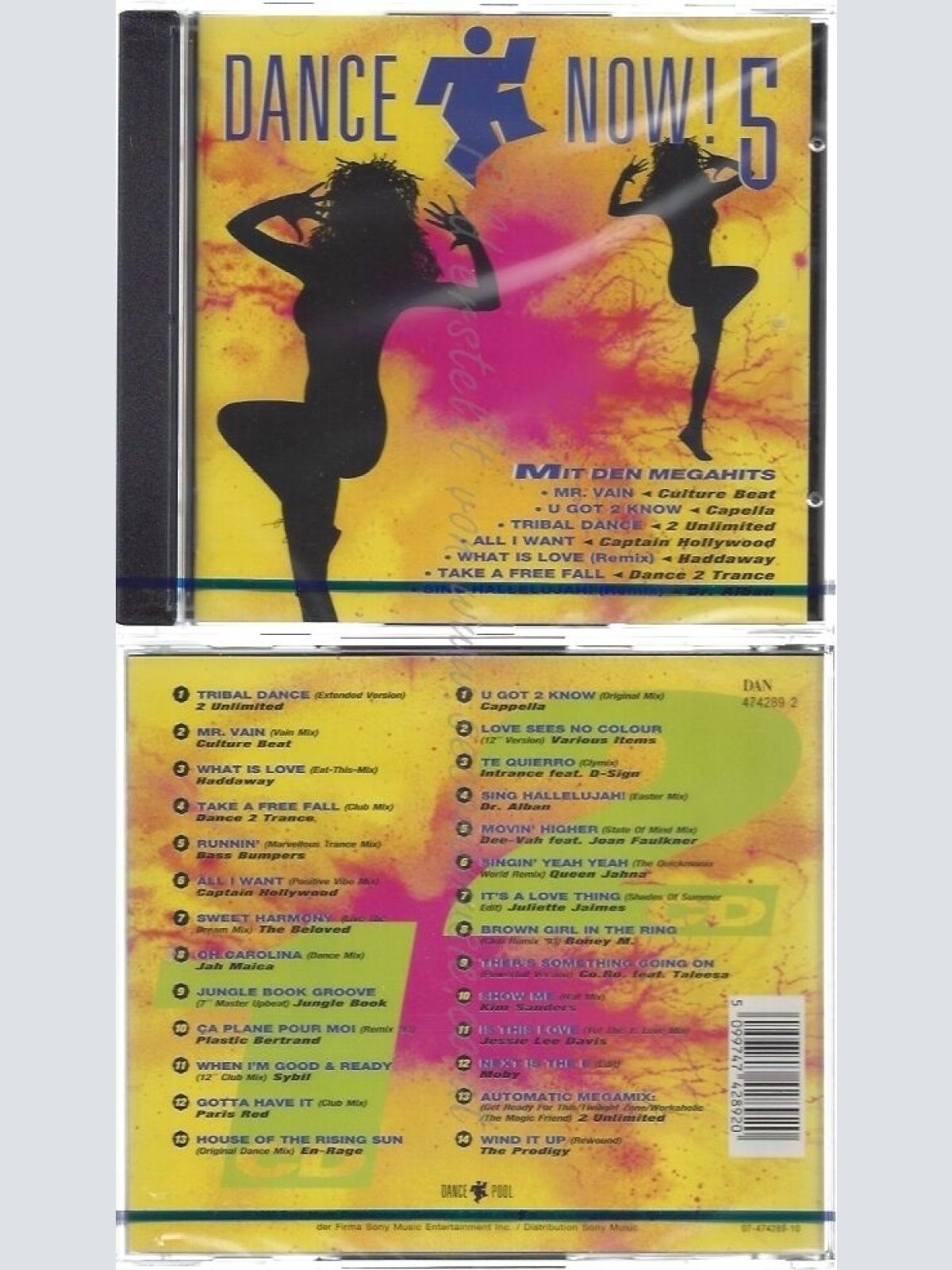 CD--NM-SEALED-VAR. -1993- - DOPPEL-CD -- DANCE NOW! VOL. 5