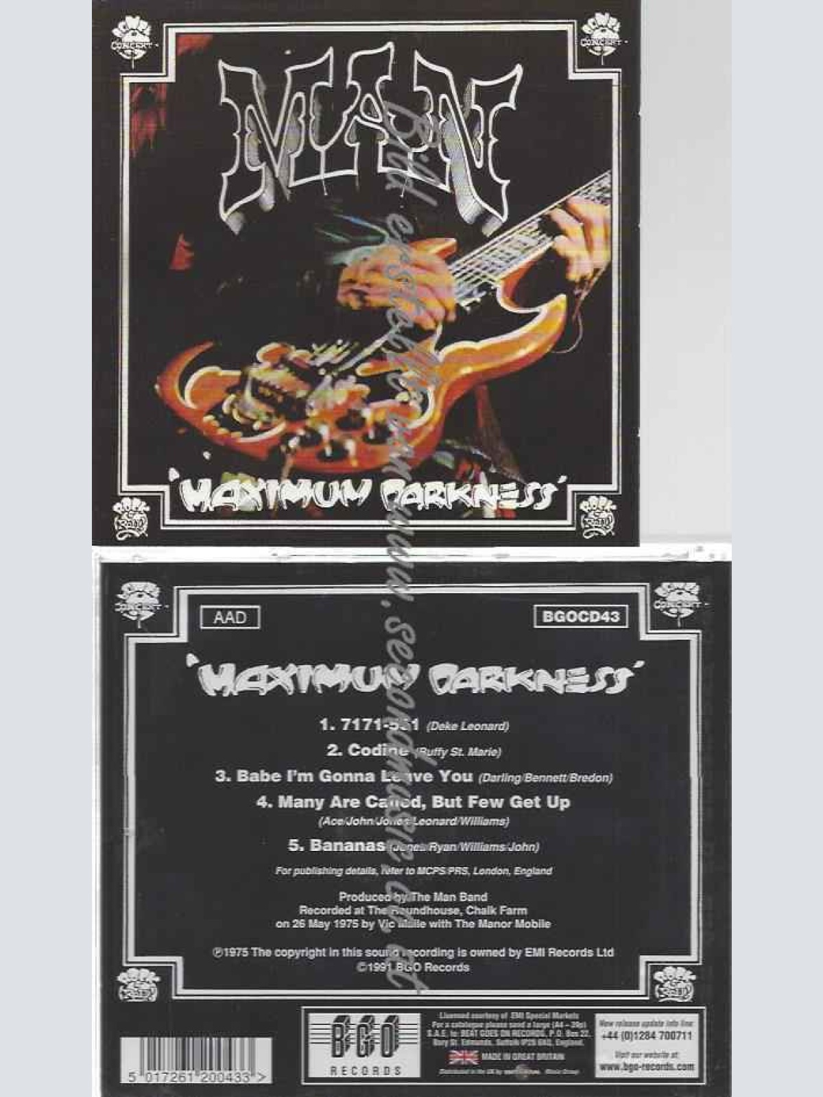 CD--Man  --Maximum Darkness