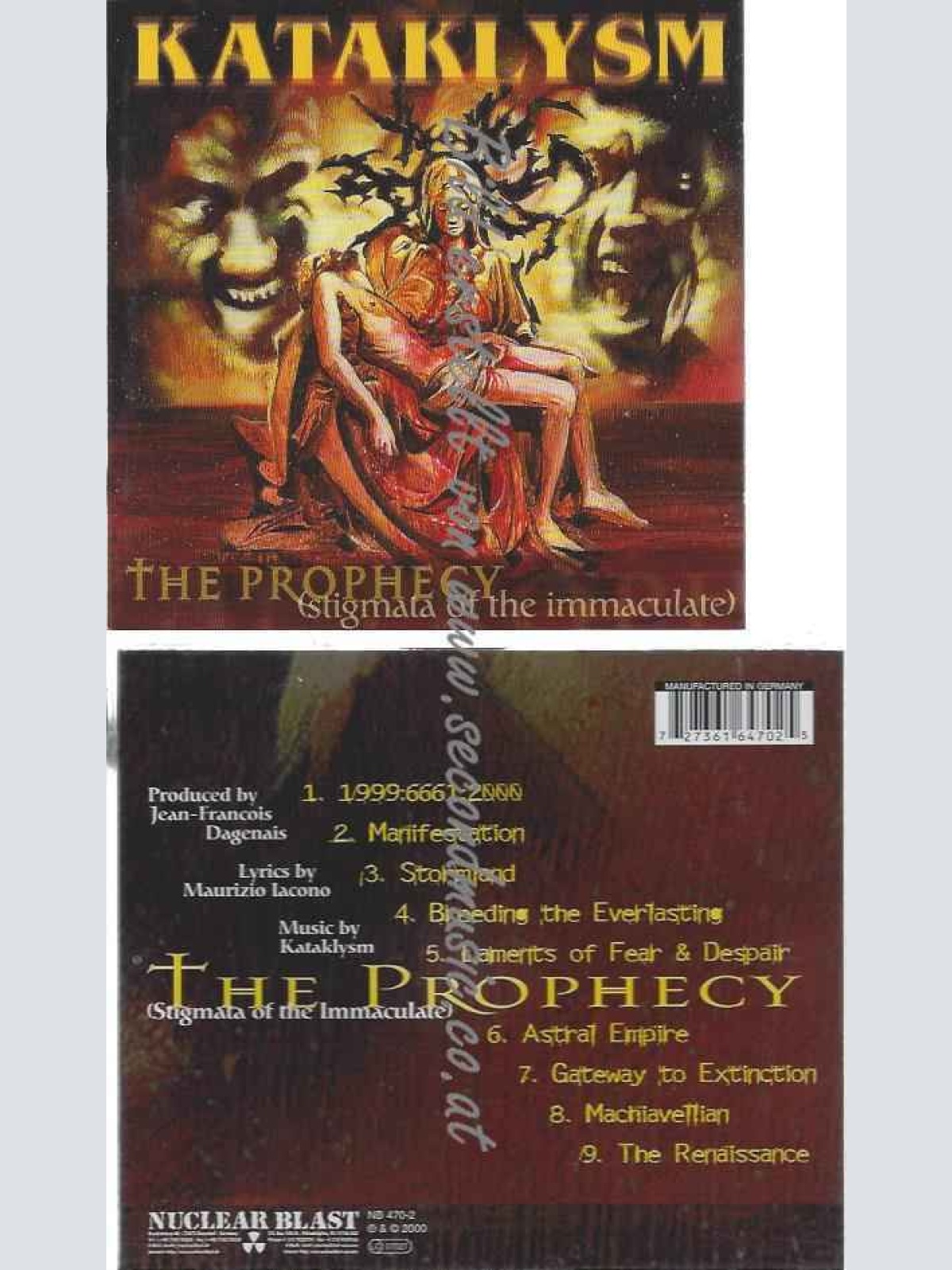 CD--Kataklysm  --The Prophecy