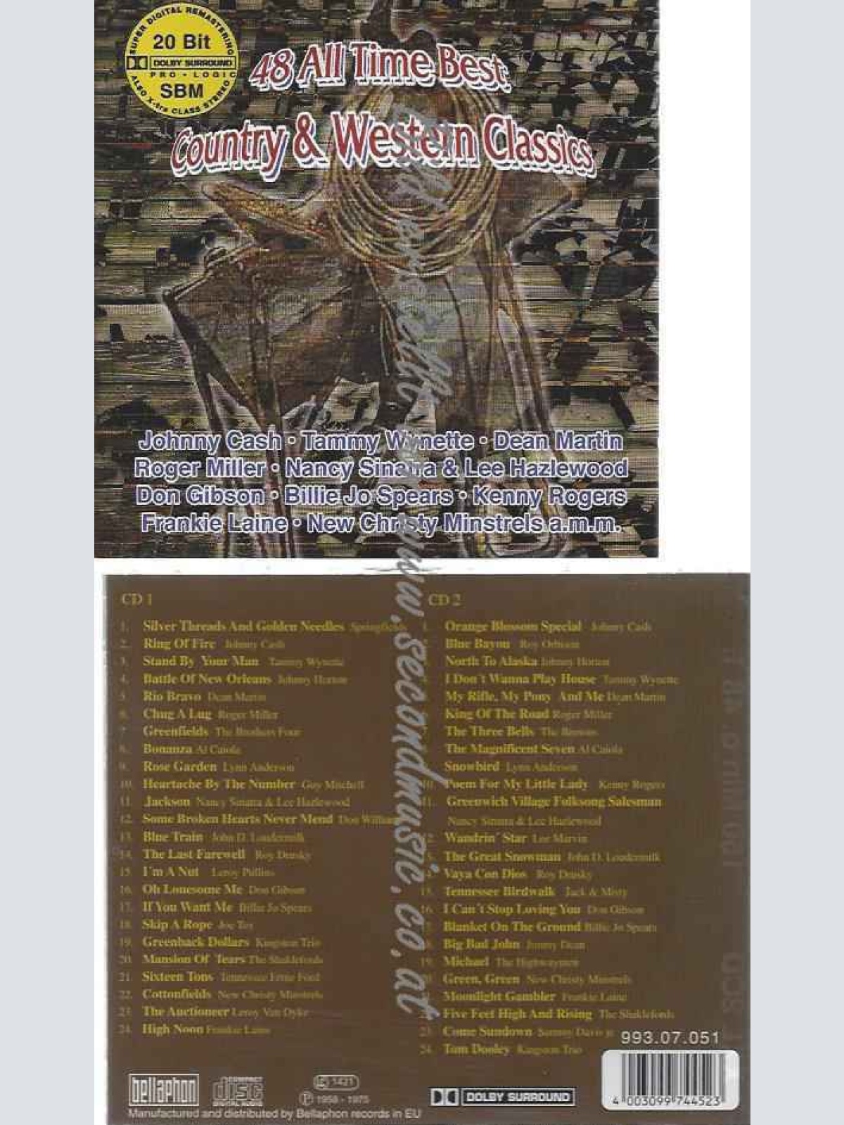 CD--Various  -- 48 Country & Western Classics