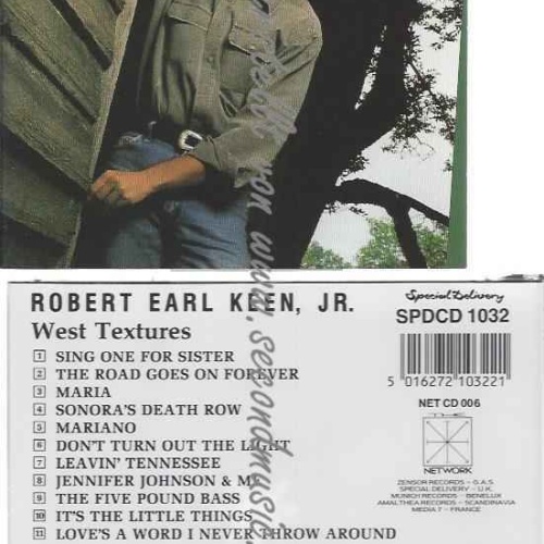 CD--Robert Earl Keen--West Textures