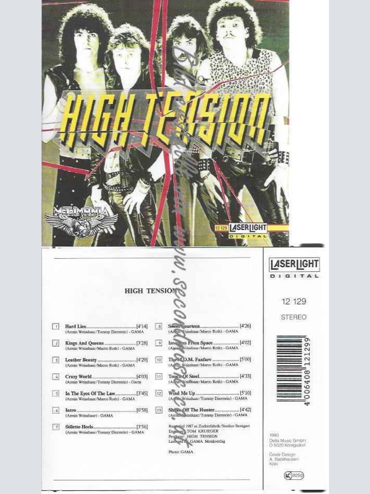 CD--High Tension--Same ( tracks, #laserlight)