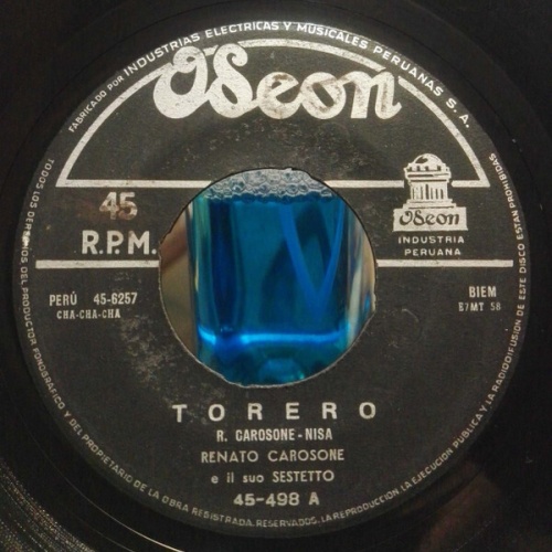 7", Single Renato Carosone E Il Suo Sestetto - Torero