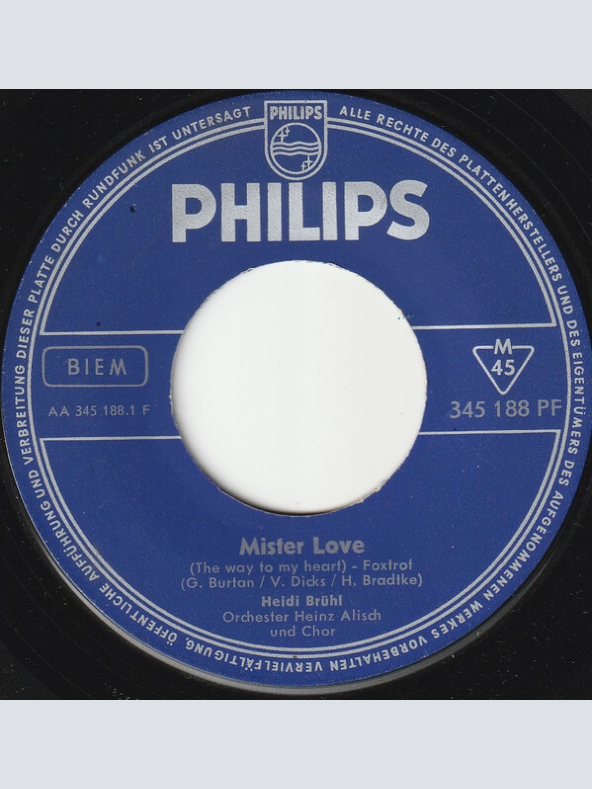 7", Single, Mono Heidi Brühl - Mister Love