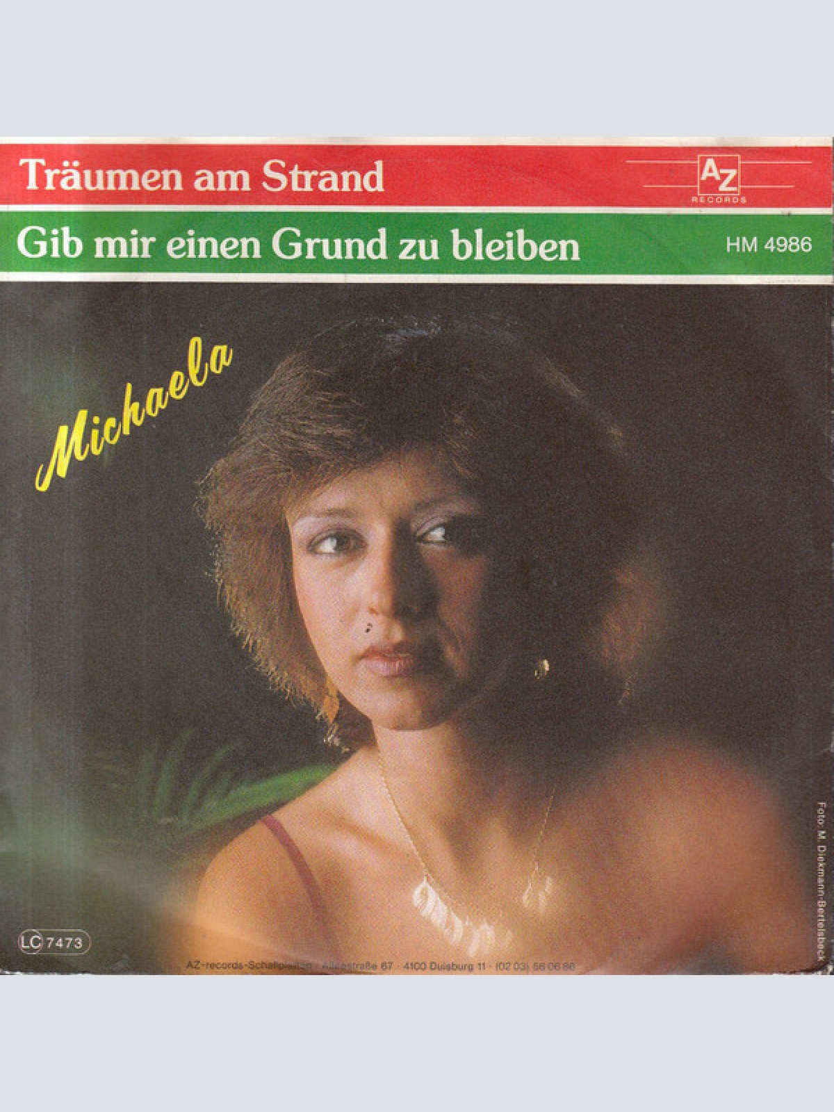 7", Single Michaela (14) - Träumen Am Strand