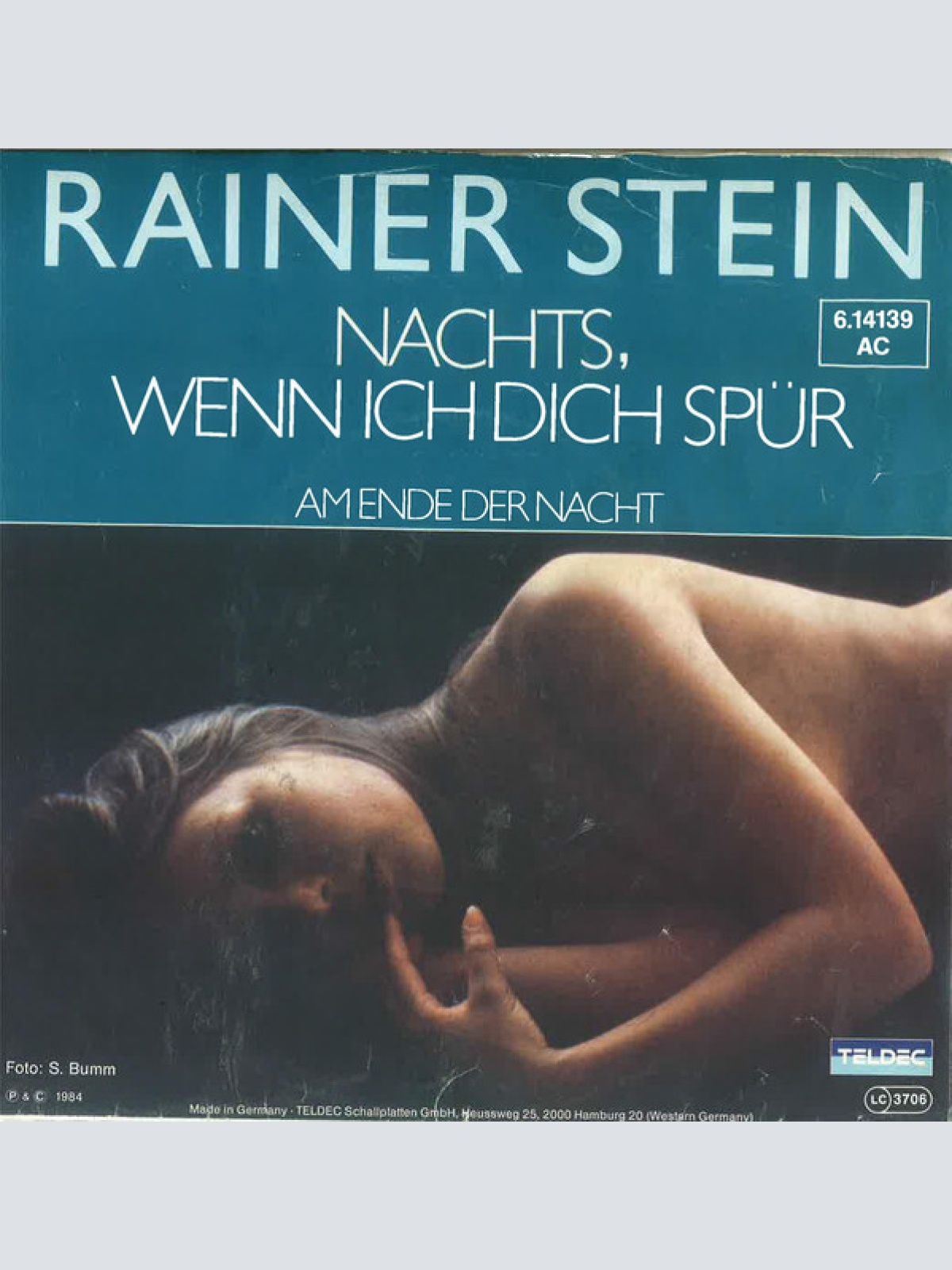 7", Single Rainer Stein - Nachts, Wenn Ich Dich Spür
