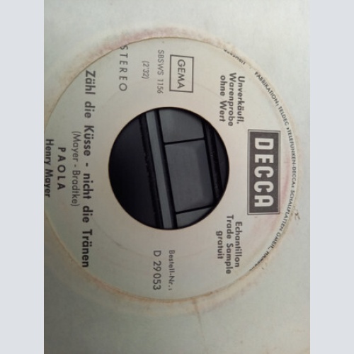 7", Single, Promo Paola (2) - Für Uns Beide