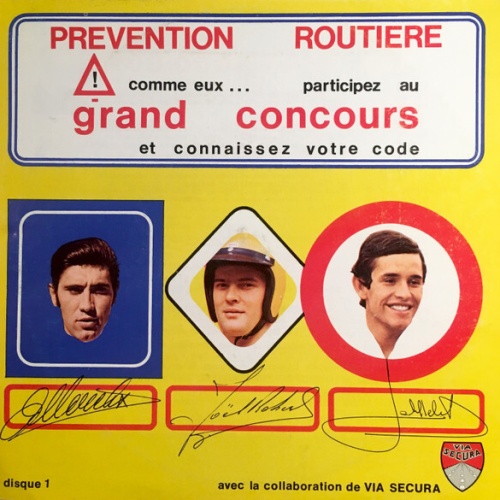 Flexi, 7" Eddy Merckx, Joël Robert, Jacky Ickx - Prévention Routière (Disque ...