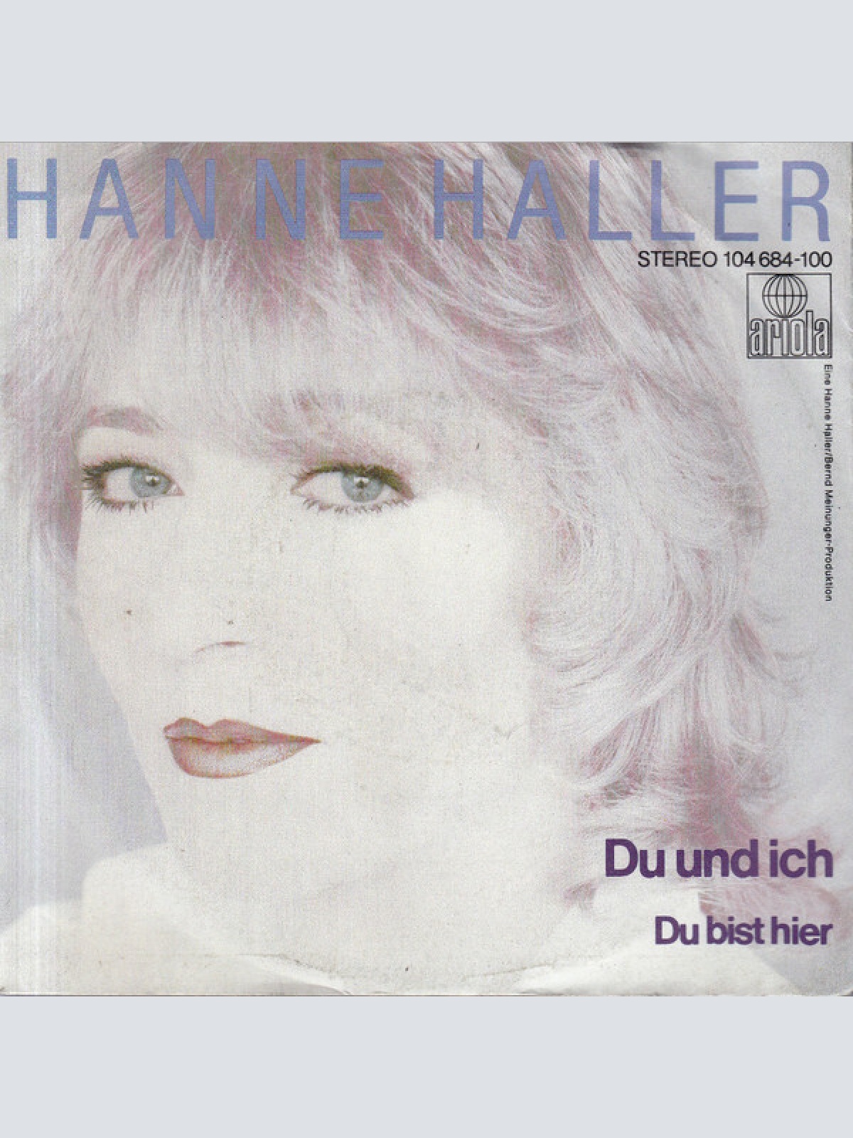 7", Single Hanne Haller - Du Und Ich