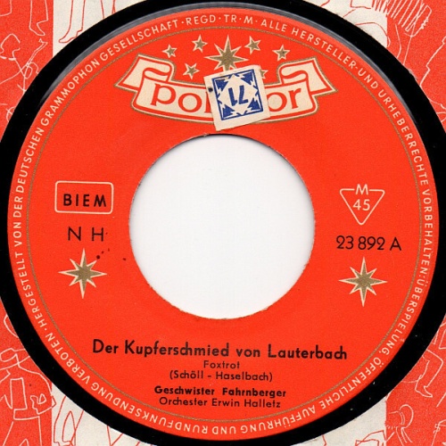 7", Single Die Geschwister Fahrnberger - Der Kupferschmied Von Lauterbach / H...