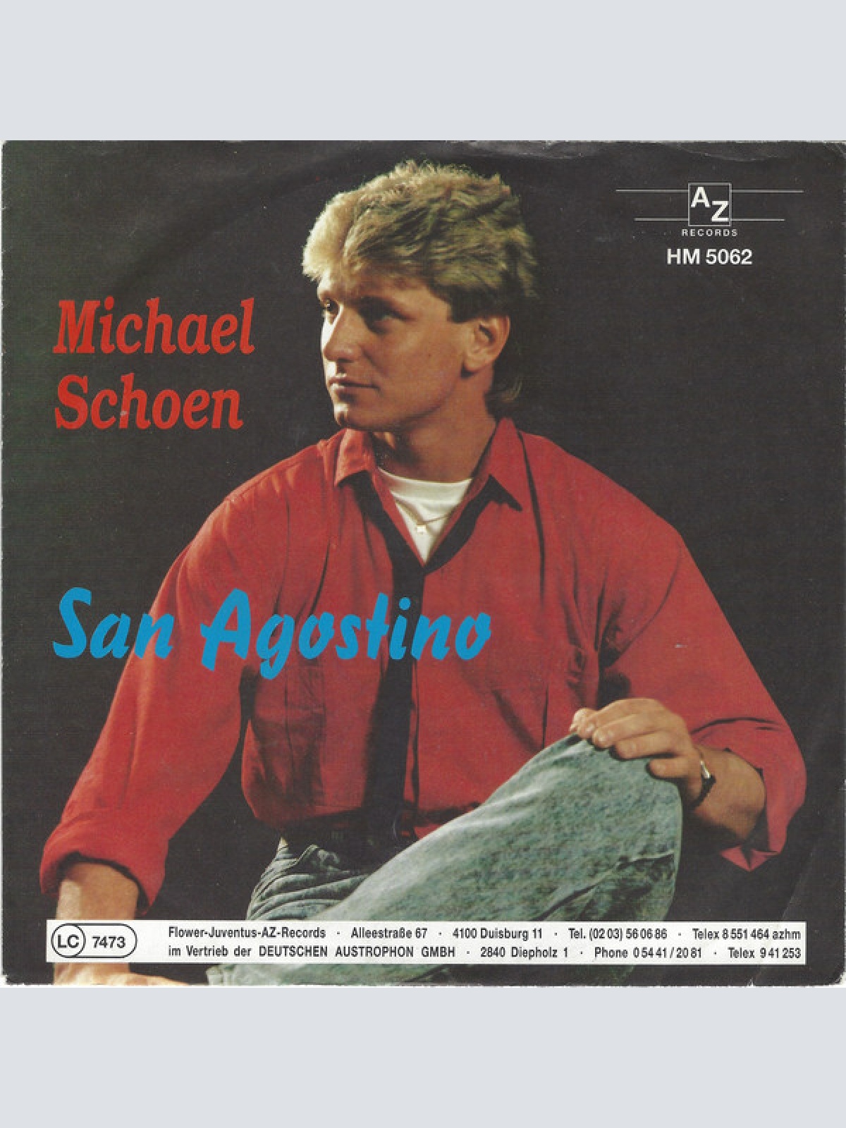 7", Single Michael Schoen - San Agostino