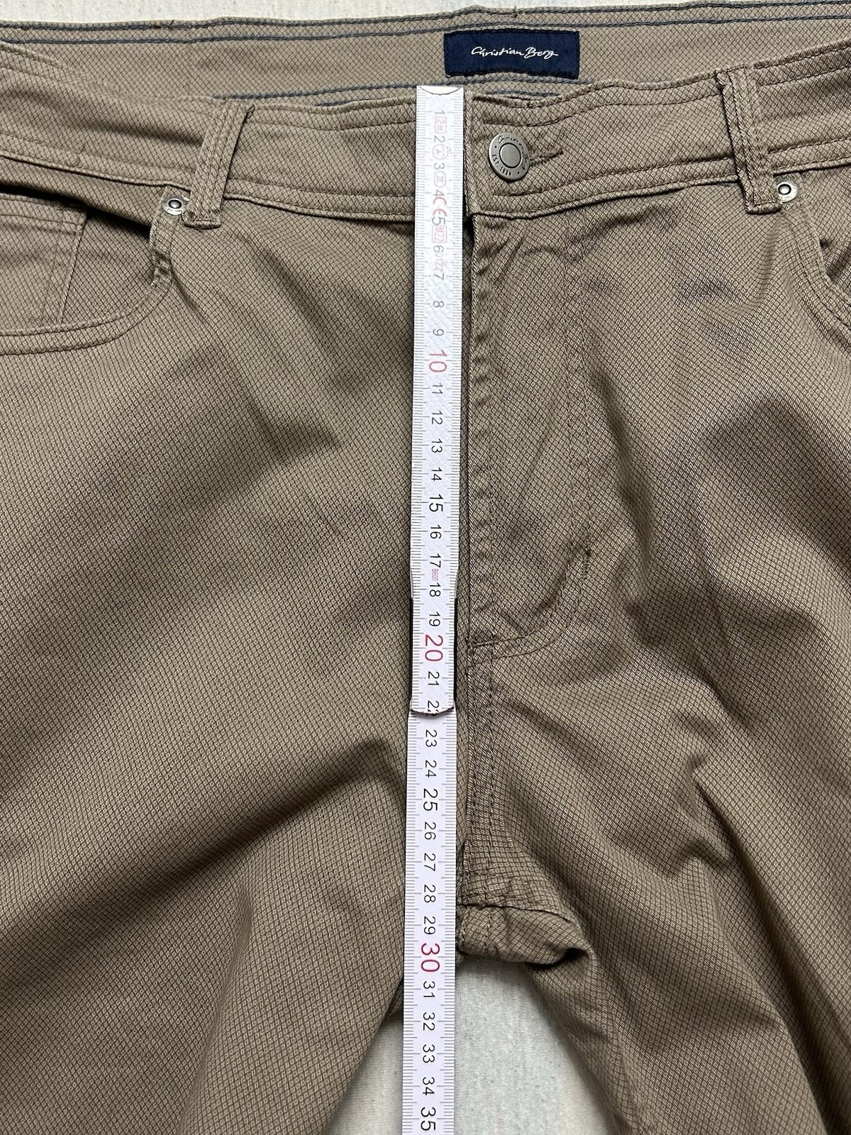 Christian Berg Chino Hose Beige Herren Größe W38 L32 Maße siehe Fotos