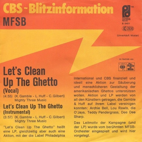 7", Single, Promo Philadelphia International All Stars / MFSB - Let's Clean U...
