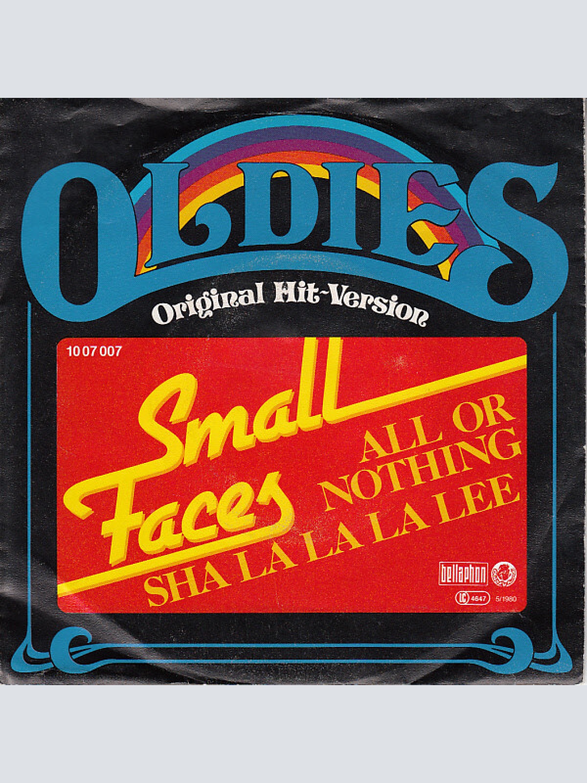 7", Single, RE Small Faces - All Or Nothing / Sha La La La Lee
