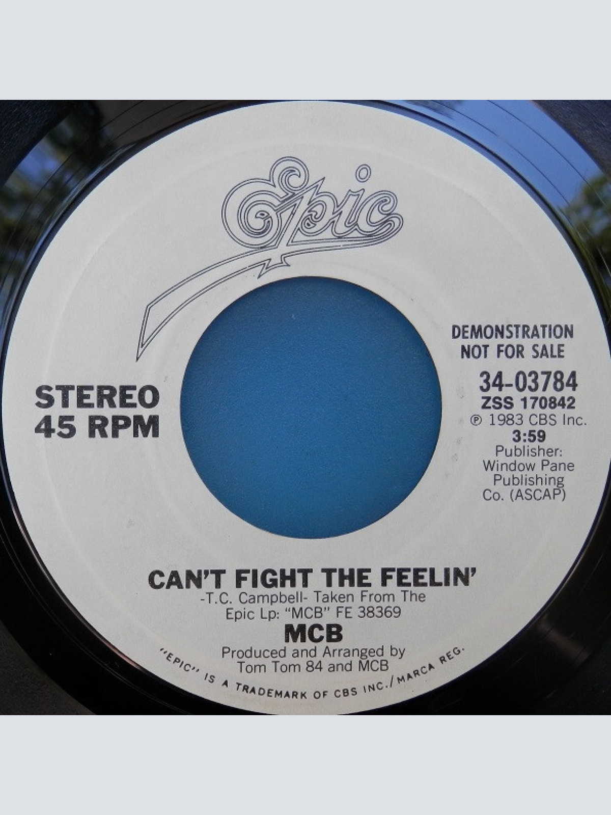 7", Promo MCB (5) - Can't Fight The Feelin'