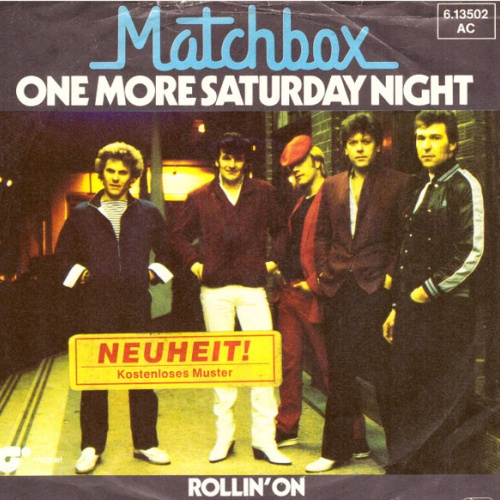 7", Single, Promo Matchbox (3) - One More Saturday Night