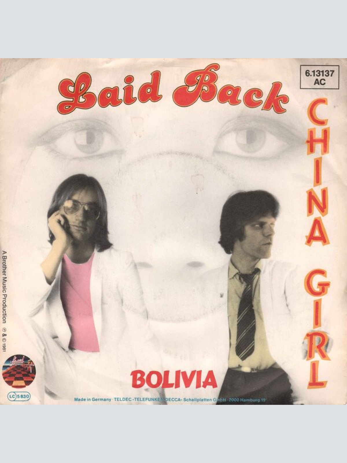 7", Single, Promo Laid Back - China Girl