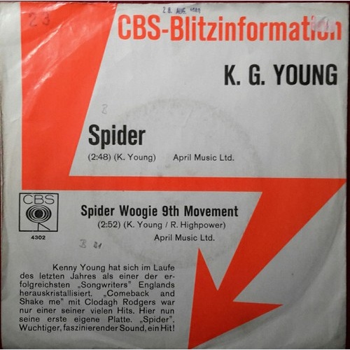 7", Promo K. G. Young* - Spider