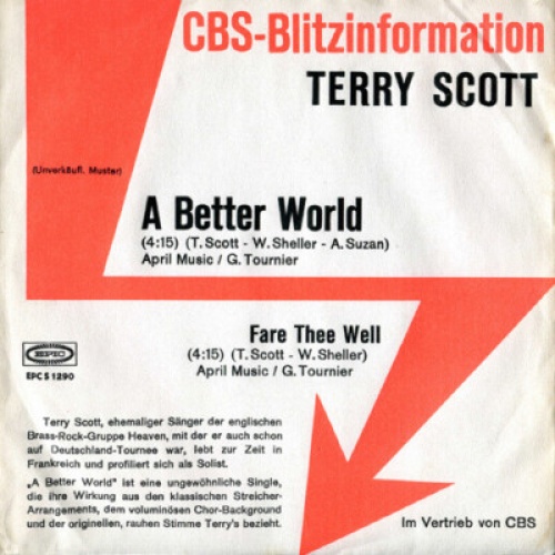 7", Single, Promo Terry Scott - A Better World / Fare Thee Well