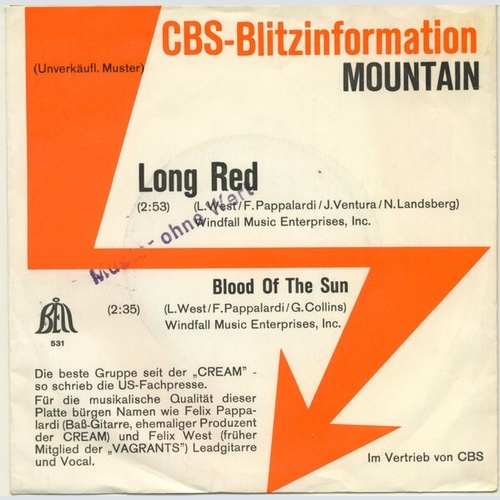 7", Single, Promo Mountain - Long Red