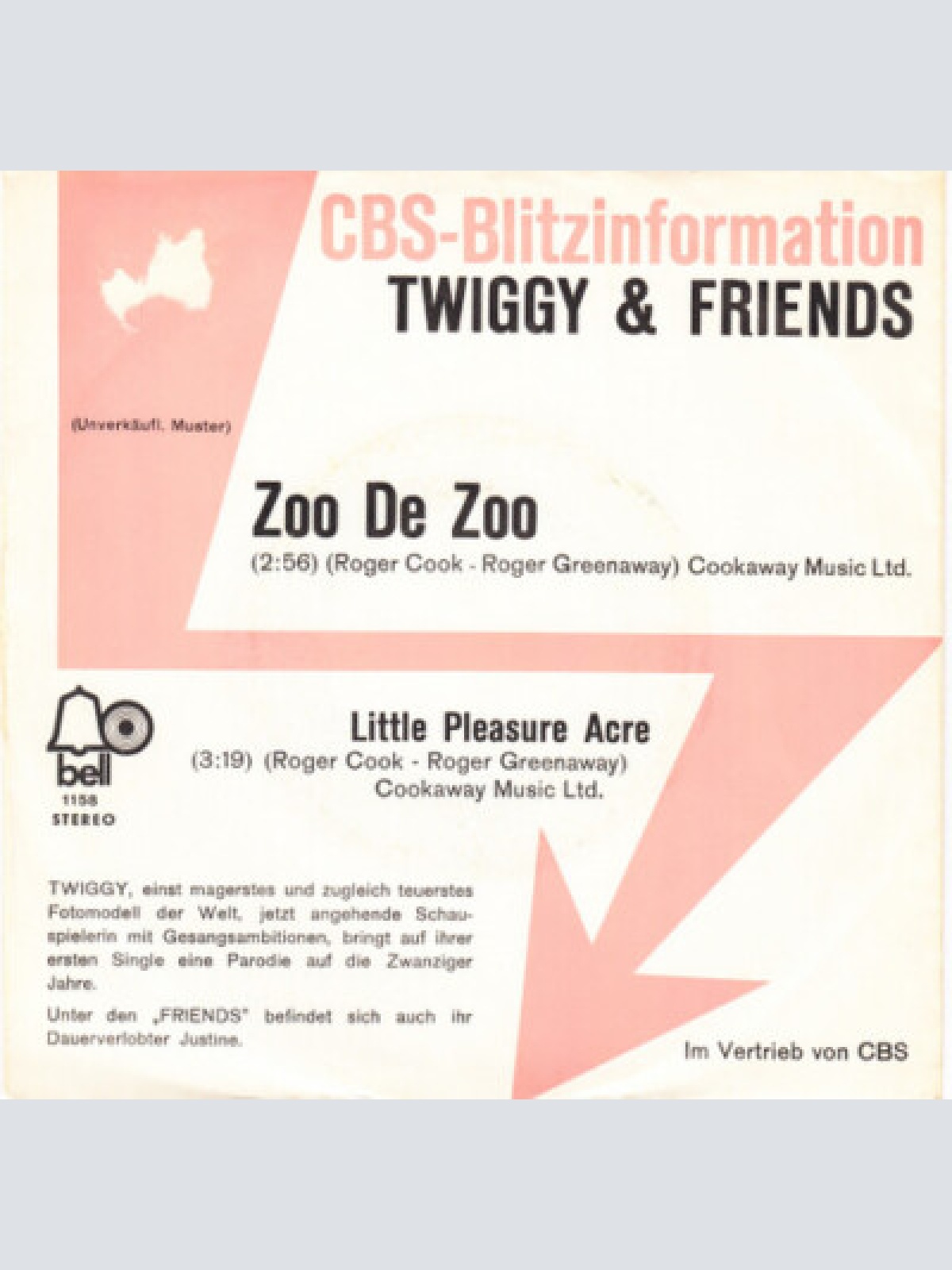 7", Single, Promo Twiggy (2) - Zoo De Zoo