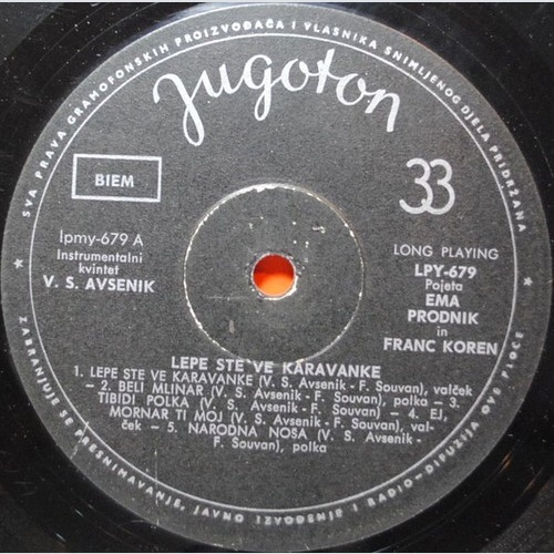 10", Album, Mono Kvintet V.S. Avsenik* - Lepe Ste Ve Karavanke