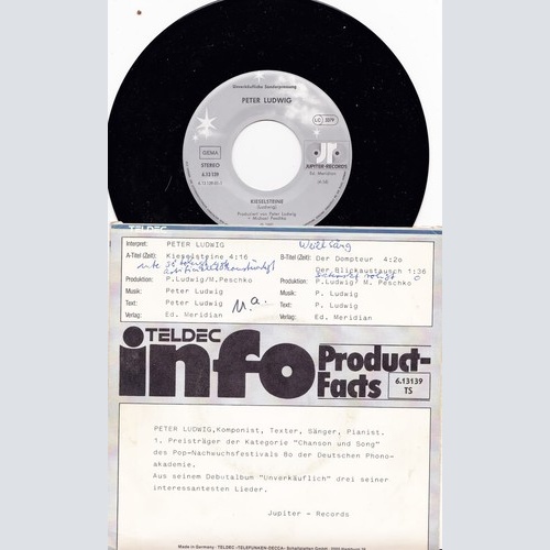 7", Promo Peter Ludwig - Kieselsteine