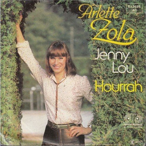 7", Single Arlette Zola - Jenny Lou / Hourrah