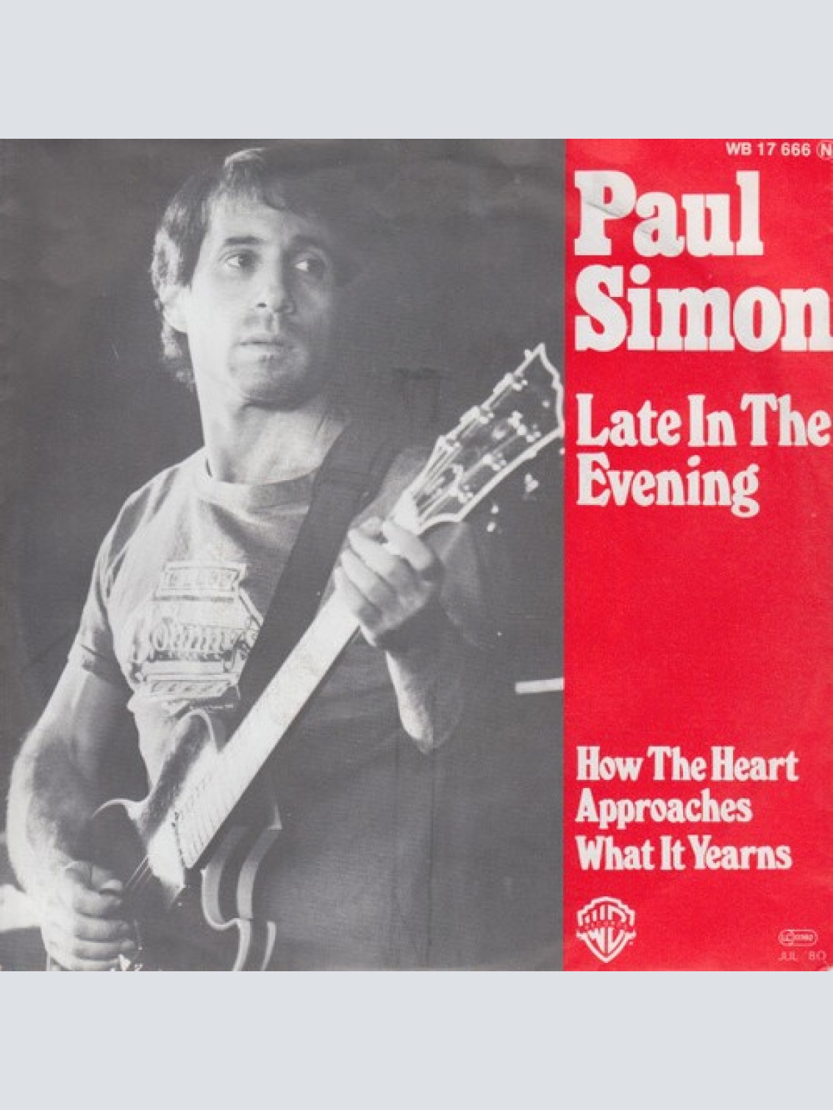 7", Single Paul Simon - Late In The Evening