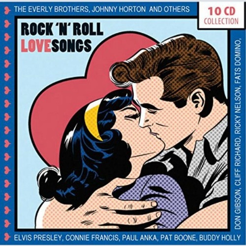10xCD, Comp + Box Various - Rock 'n' Roll Love Songs