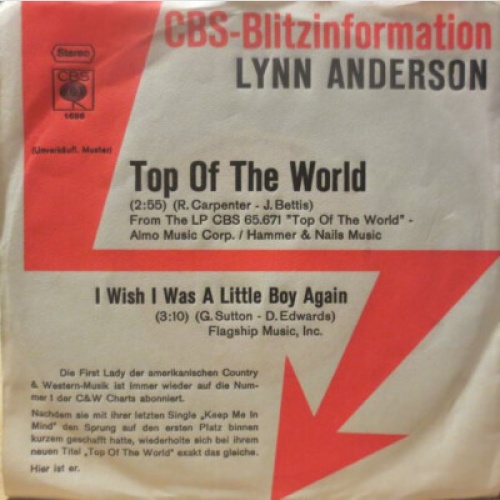 7", Single, Promo Lynn Anderson - Top Of The World