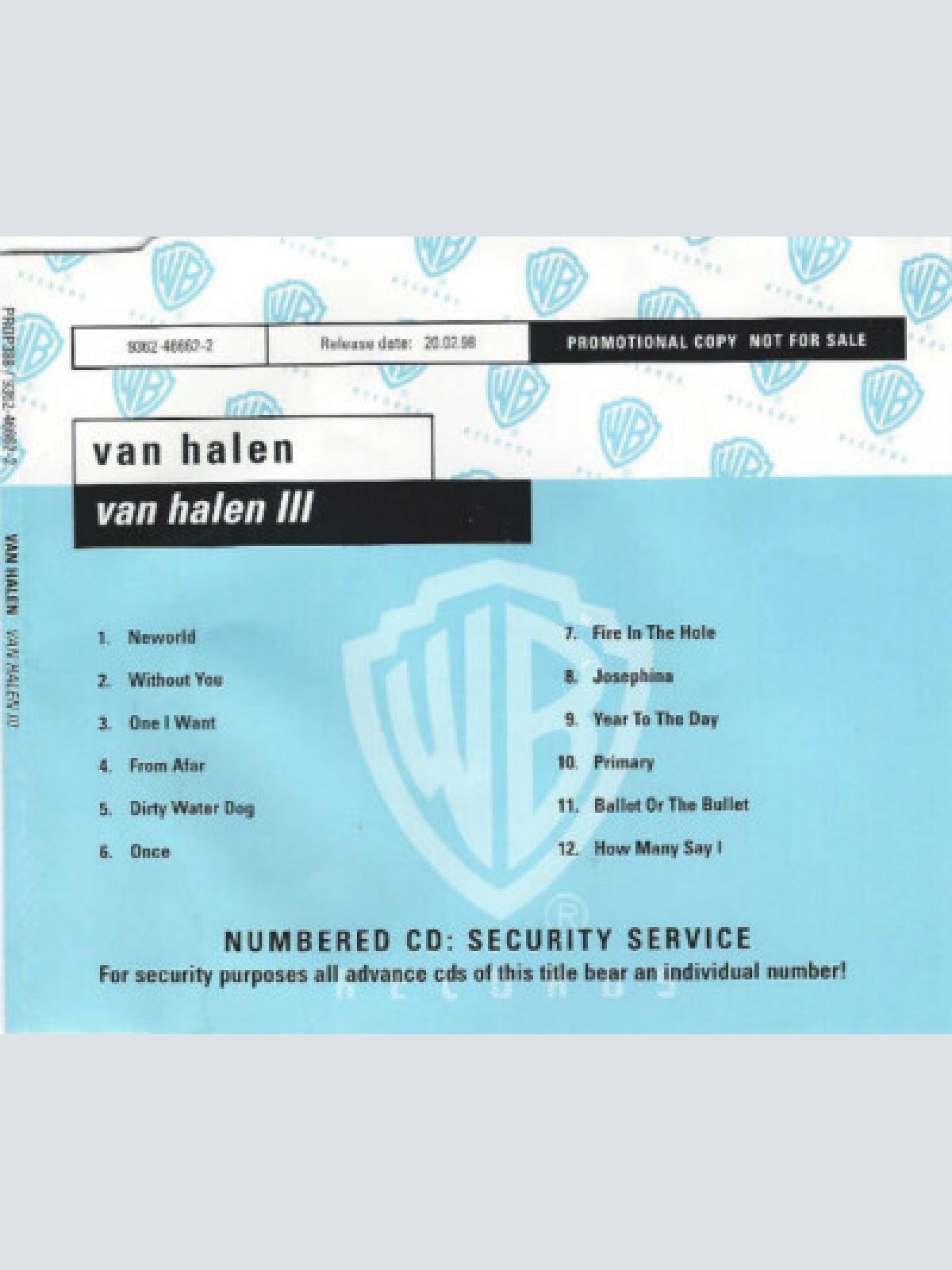 CD, Album, Promo Van Halen - Van Halen III