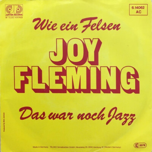 7", Single, Promo Joy Fleming - Wie Ein Felsen