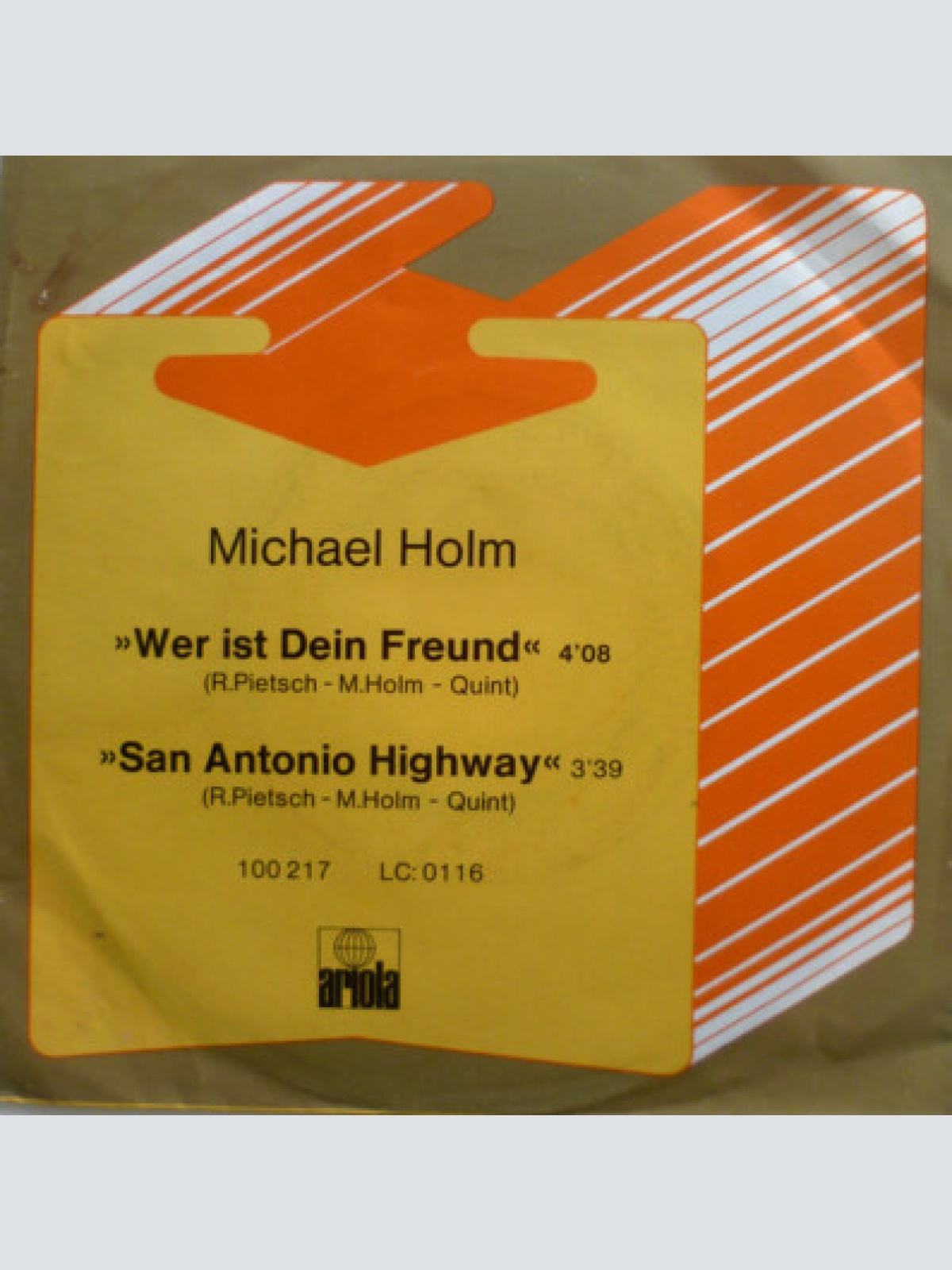 7", Single, Promo Michael Holm - Wer Ist Dein Freund