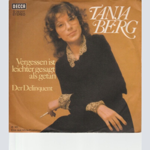 7", Single, Promo Tanja Berg - Vergessen Ist Leichter Gesagt Als Getan