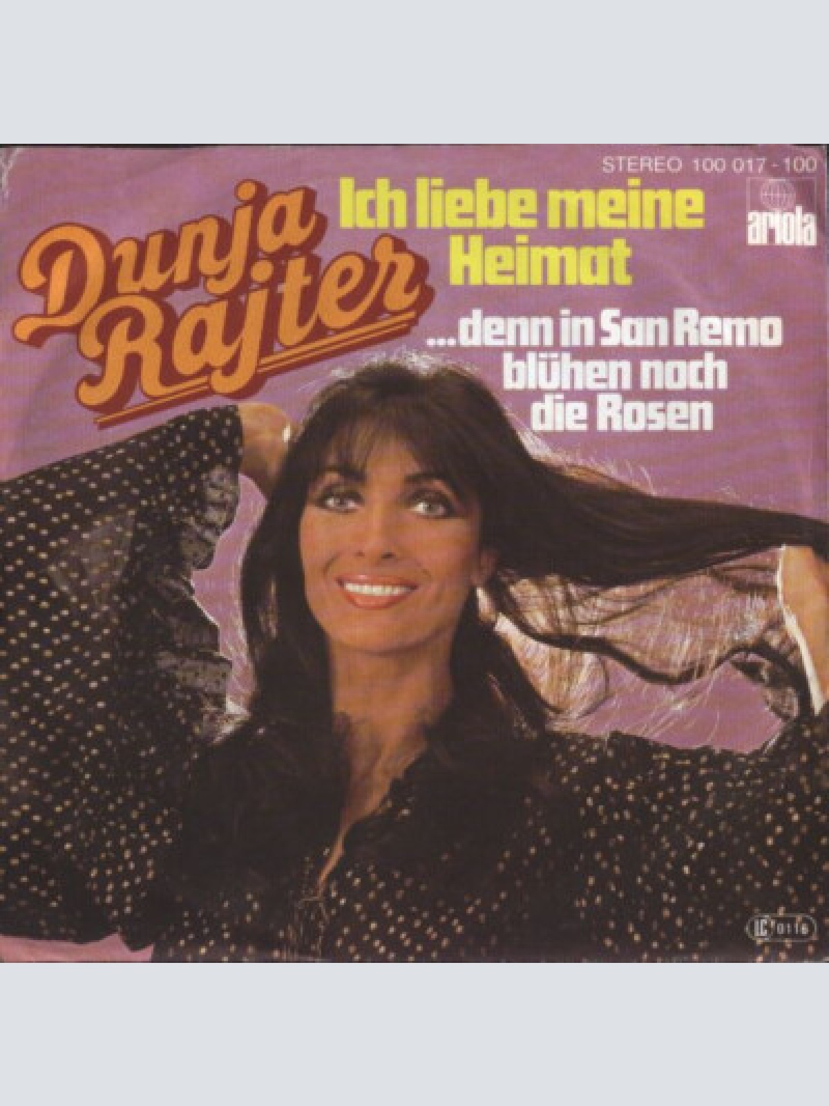 7", Single Dunja Rajter - Ich Liebe Meine Heimat