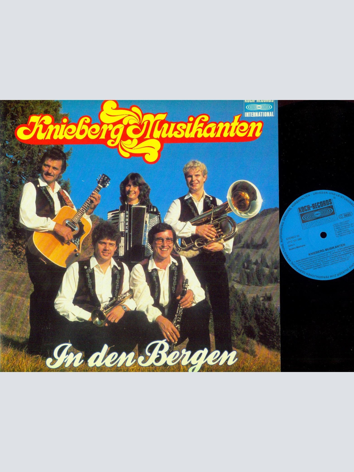 LP--Knieberg Musikanten    In den Bergen