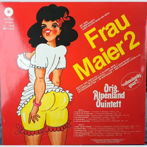 LP, Album Orig. Alpenland Quintett - Frau Maier 2